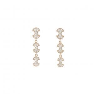 K18PG ダイヤモンド ピアス 0.30CT