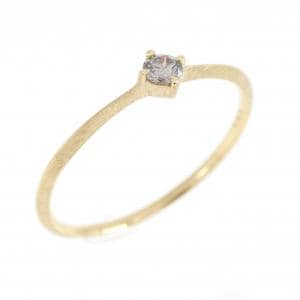K18YG ダイヤモンド リング 0.09CT