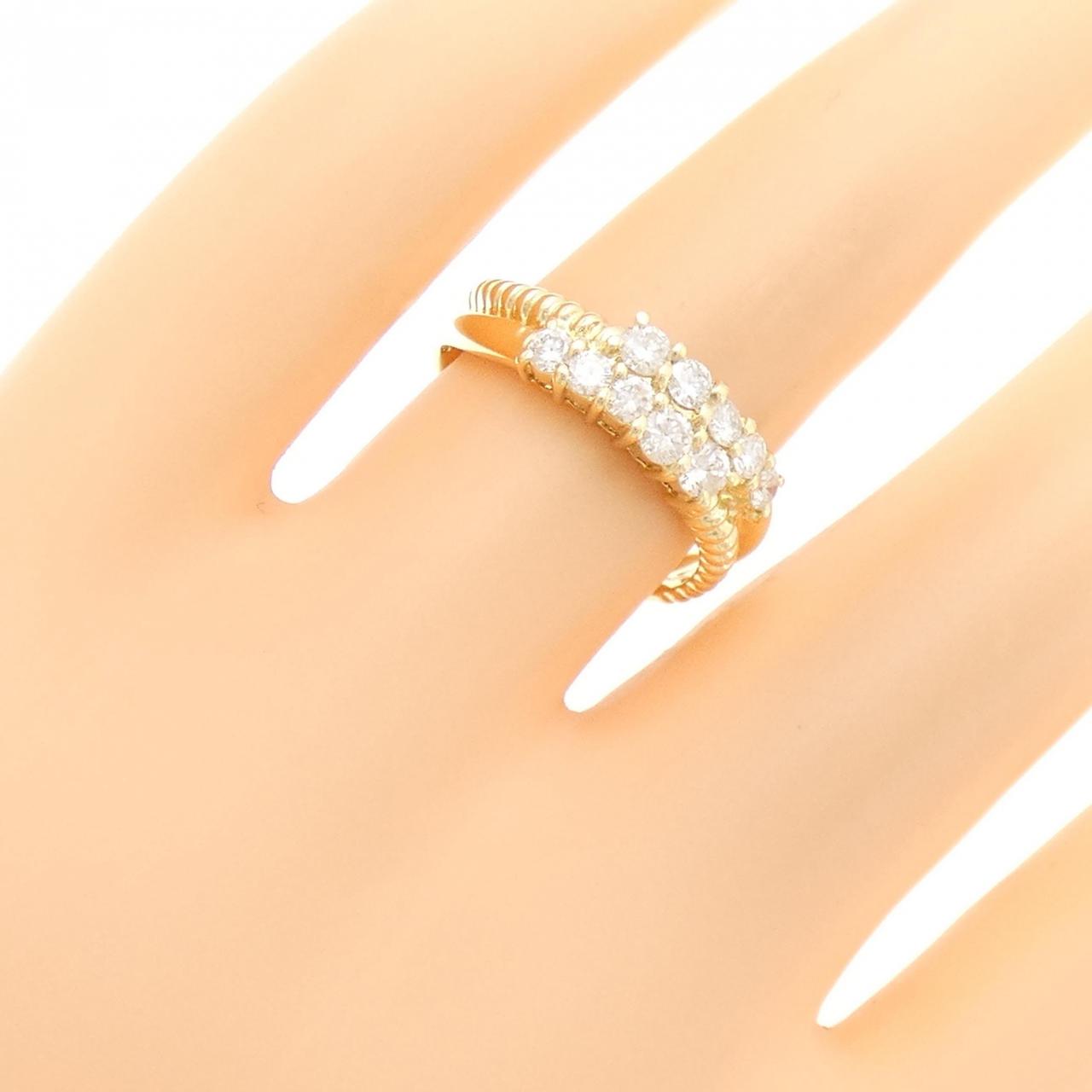 K18YG ダイヤモンド リング 0.50CT