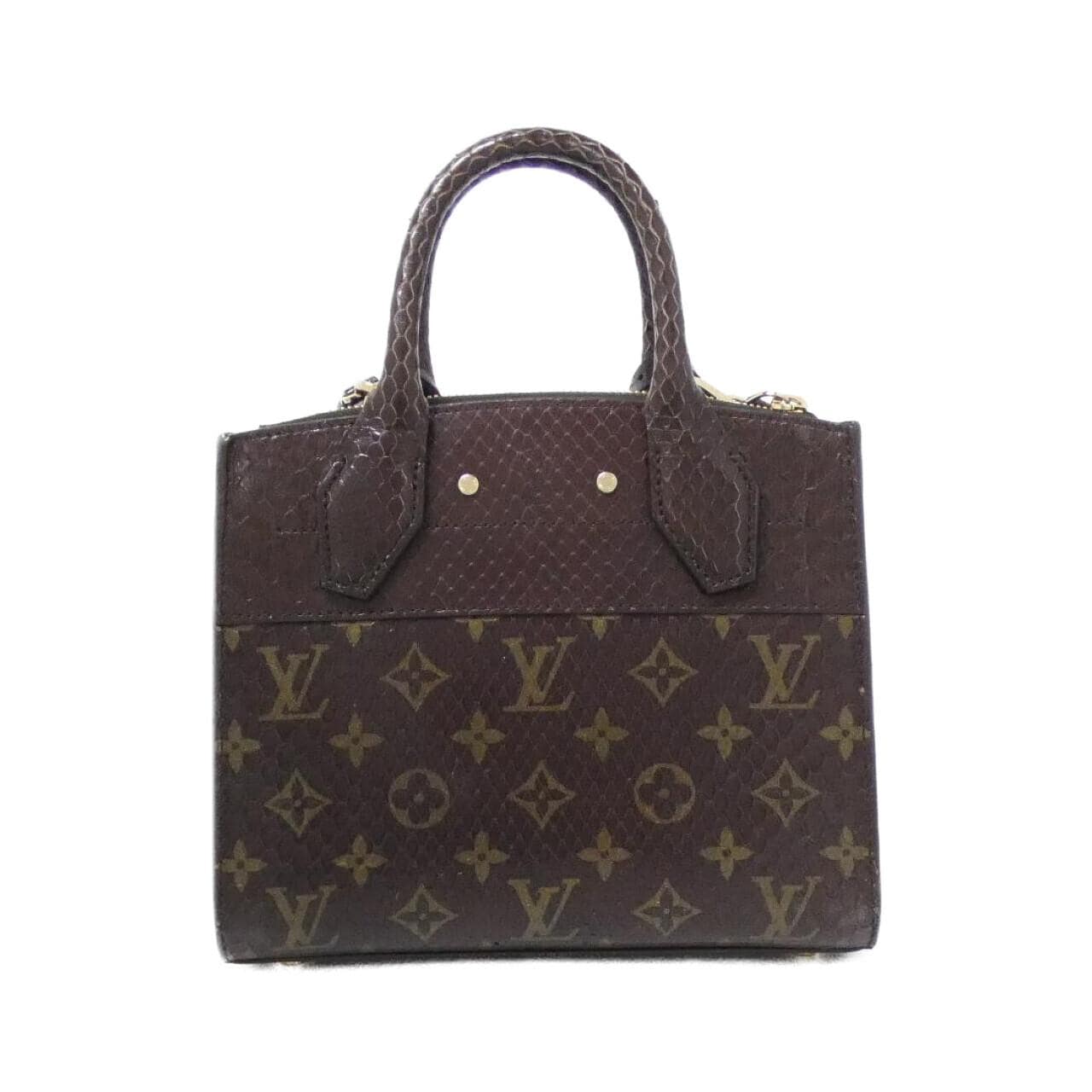 ルイヴィトン モノグラム+エキゾチックレザー シティ スティーマー　MINI バッグ