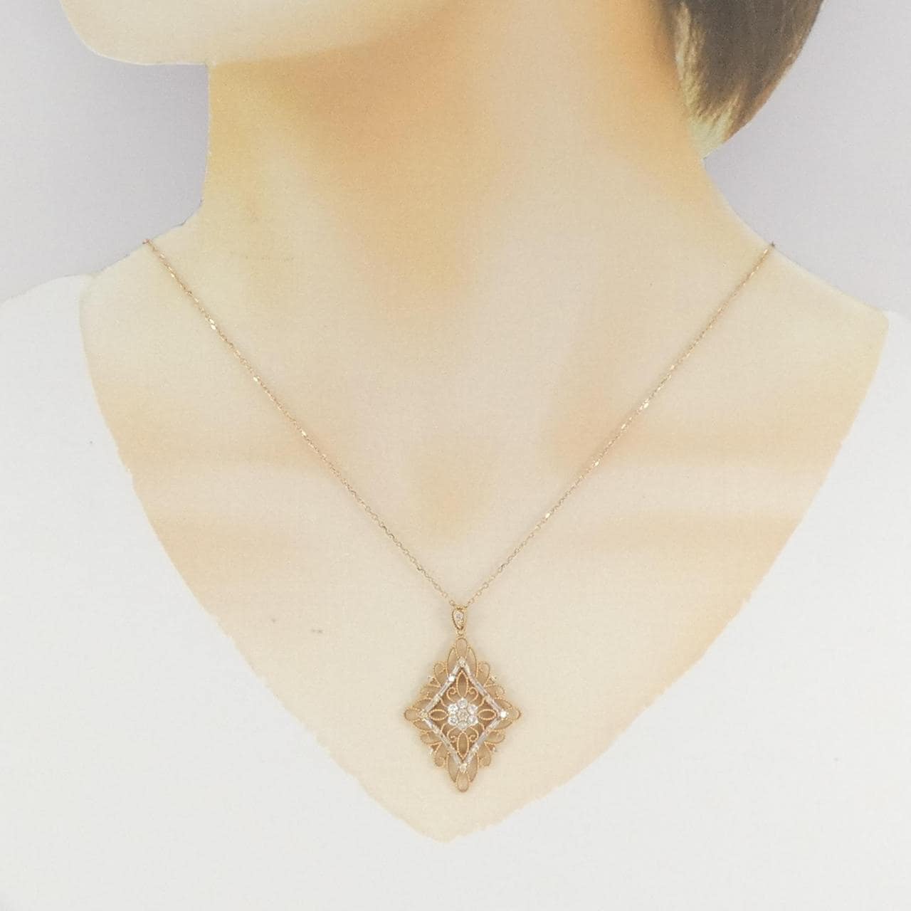 K18PG ダイヤモンド ネックレス 0.70CT