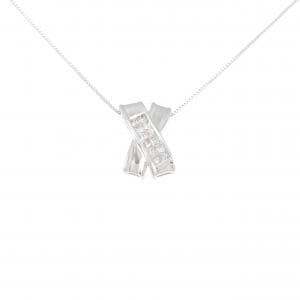 K18WG ダイヤモンド ネックレス 0.25CT