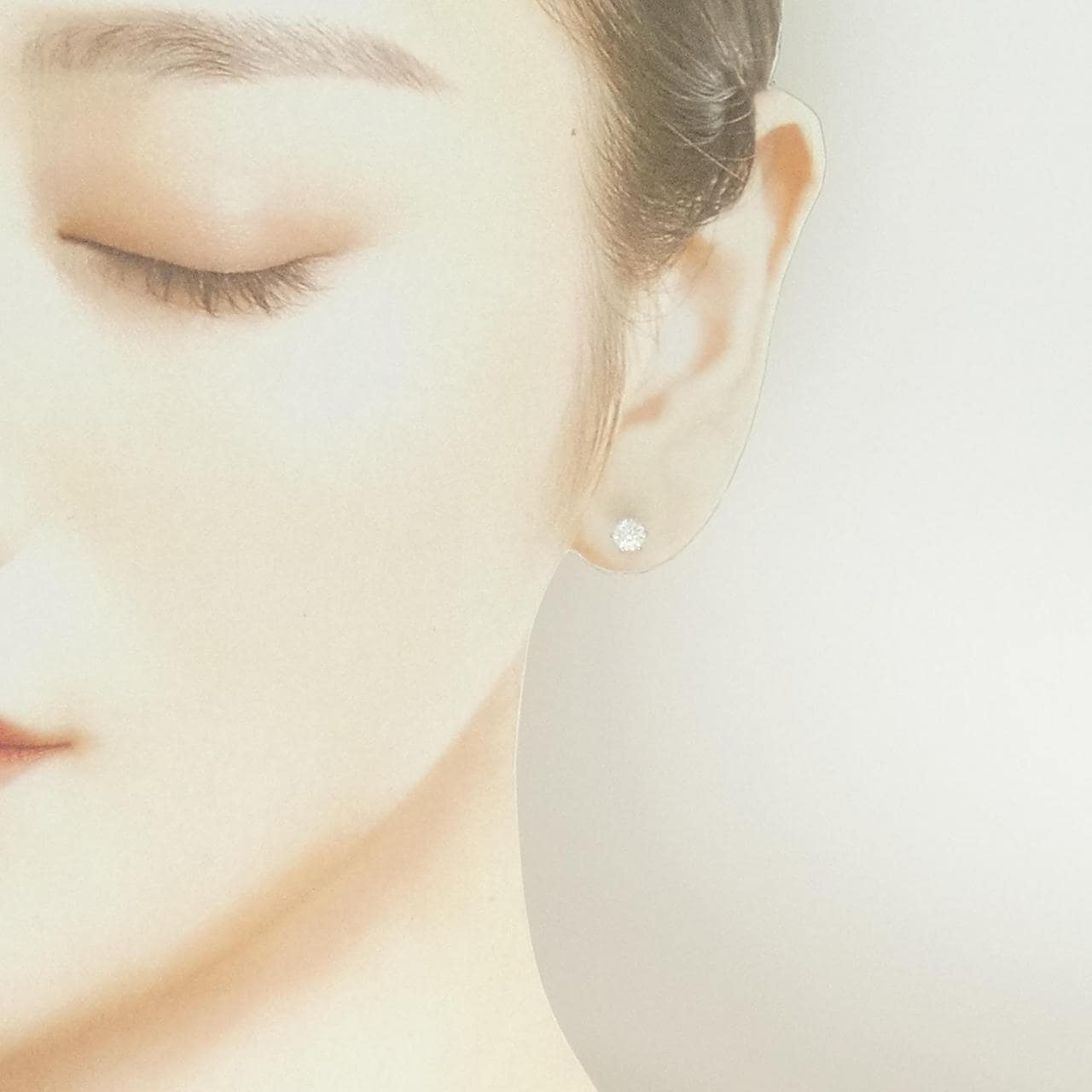 【リメイク】PT900/ST ダイヤモンド ピアス 0.302CT 0.315CT D-E VS1 VG