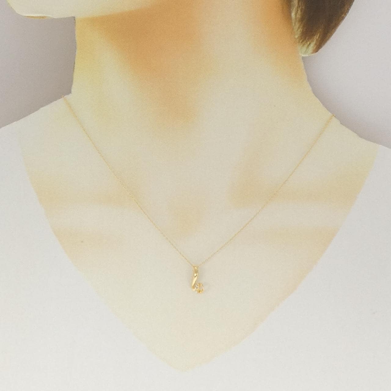 K18YG ダイヤモンド ネックレス 0.04CT