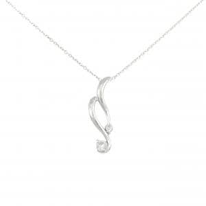 K18WG ダイヤモンド ネックレス 0.10CT