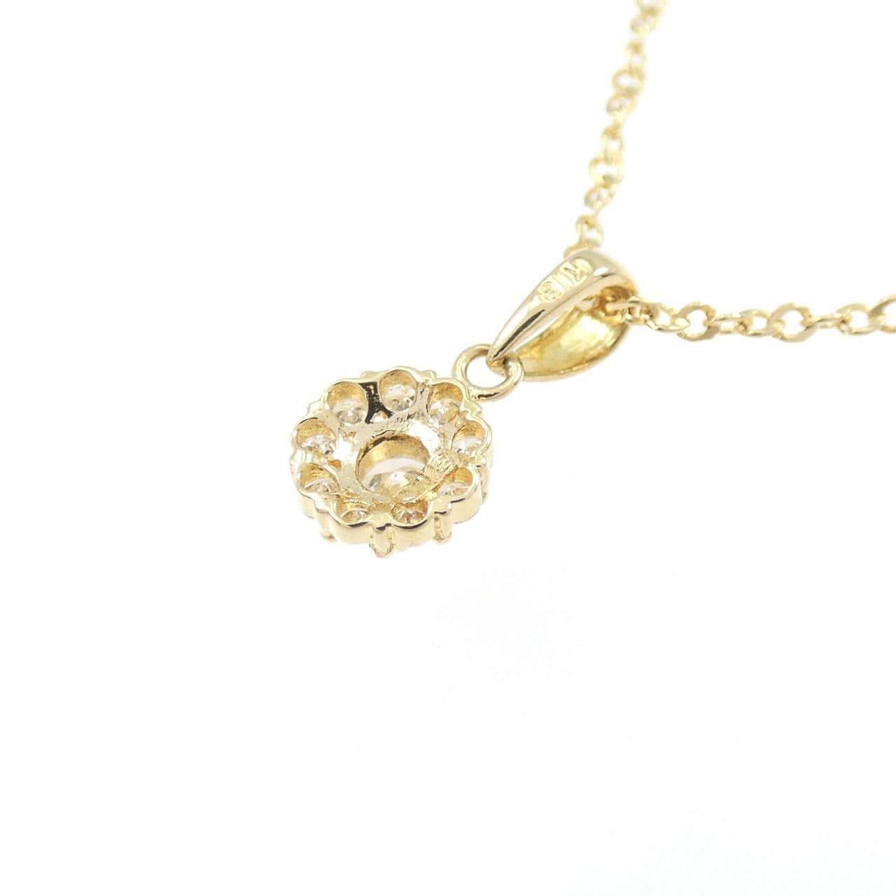 K18YG ダイヤモンド ネックレス 0.18CT