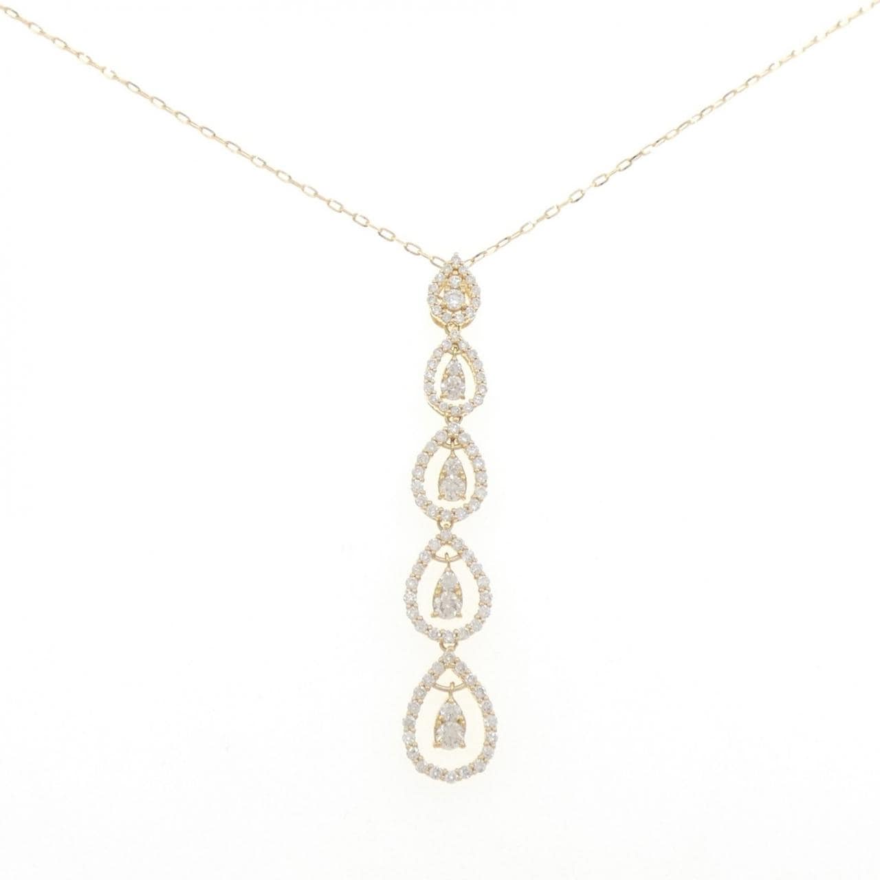 K18YG ダイヤモンド ネックレス 1.00CT