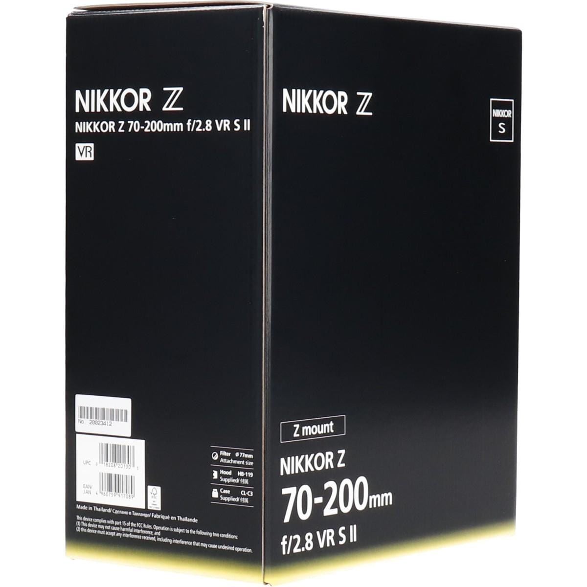 【未使用品】Ｚ７０－２００ｍｍ　Ｆ２．８ＶＲ　Ｓ　ＩＩ