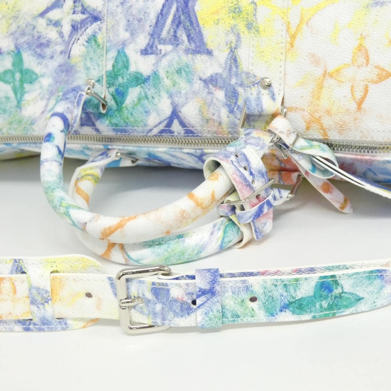 ルイヴィトン モノグラム ウォーターカラー キーポル バンドリエール 50cm M45758 ボストンバッグ