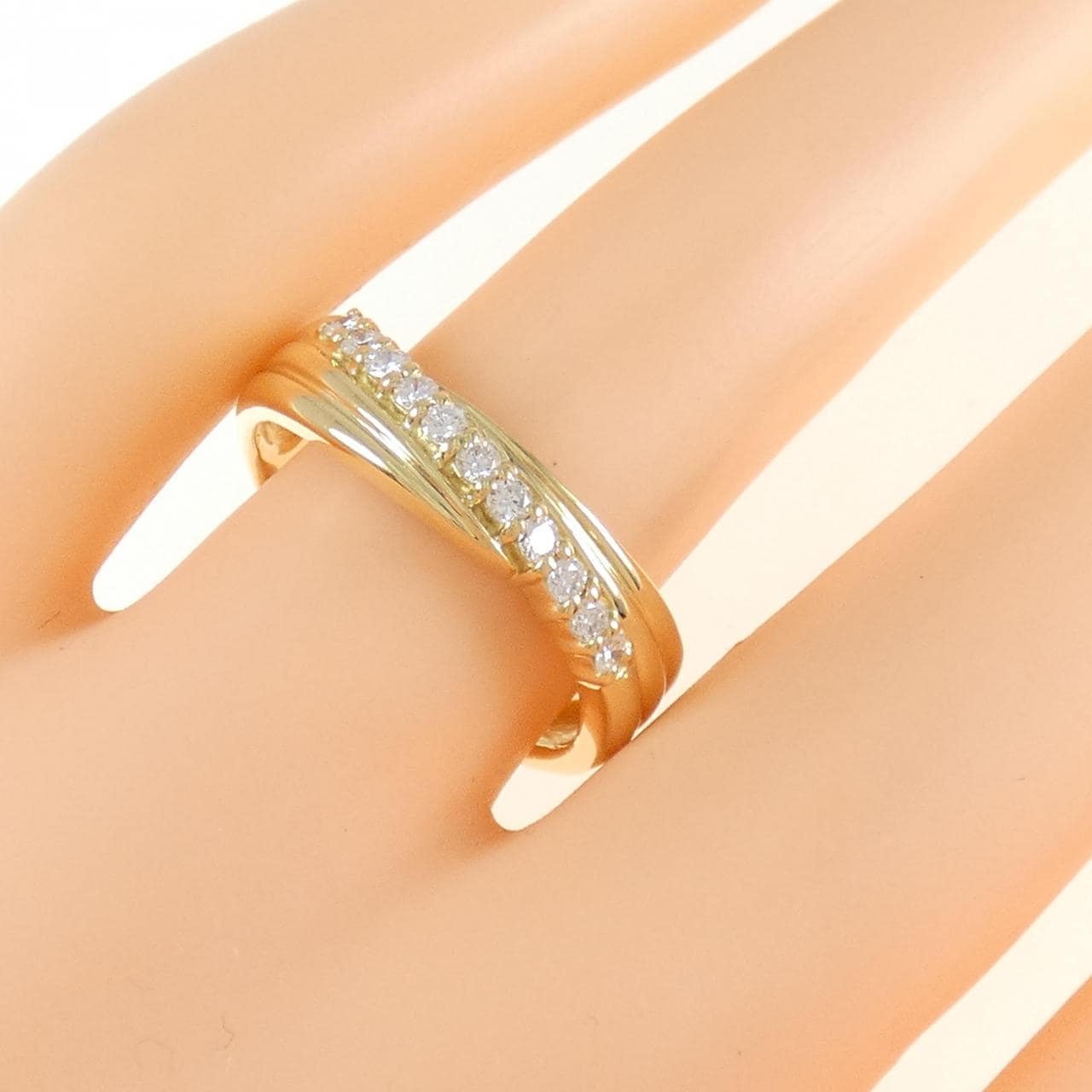 K18YG ダイヤモンド リング 0.27CT