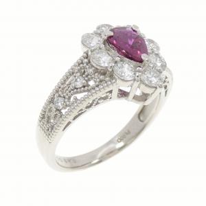 PT900 ルビー リング 0.63CT