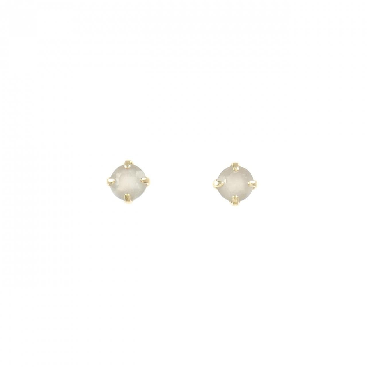 【新品】K18YG ムーンストーン ピアス