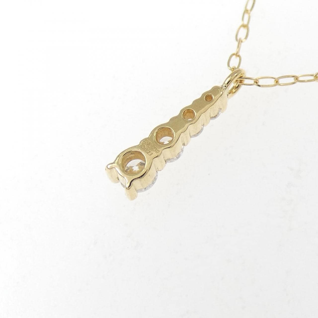 750YG/K18YG ダイヤモンド ネックレス 0.13CT