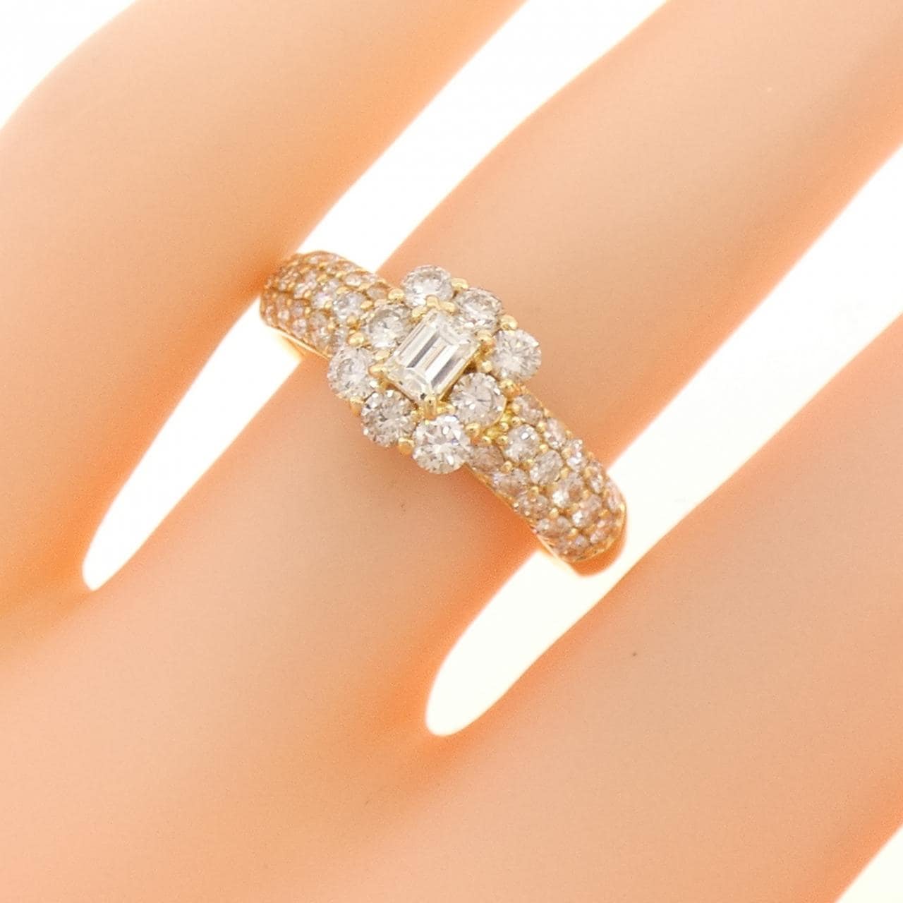 K18YG ダイヤモンド リング 0.16CT