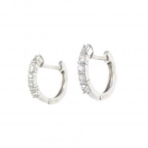 K18WG ダイヤモンド ピアス 0.30CT