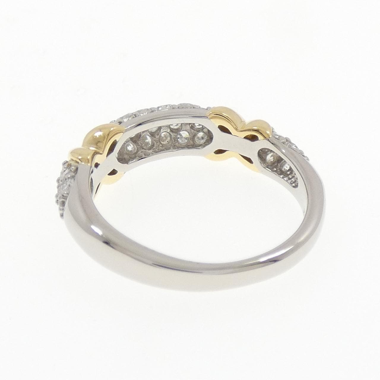 PT900/K18YG パヴェ ダイヤモンド リング 0.57CT