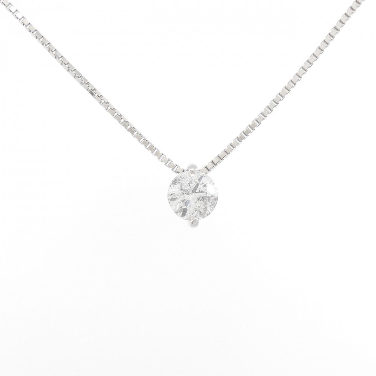 PT900/PT850 ソリティア ダイヤモンド ネックレス 1.001CT