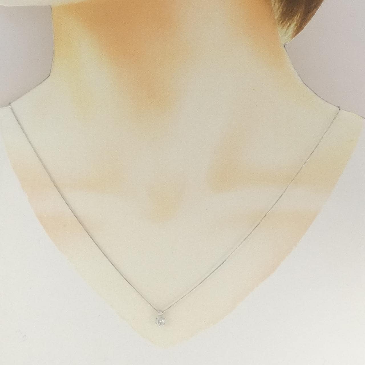 PT900/PT850 ダイヤモンド ネックレス 0.30CT