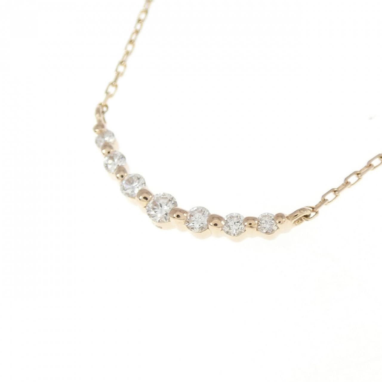K18PG ダイヤモンド ネックレス 0.09CT