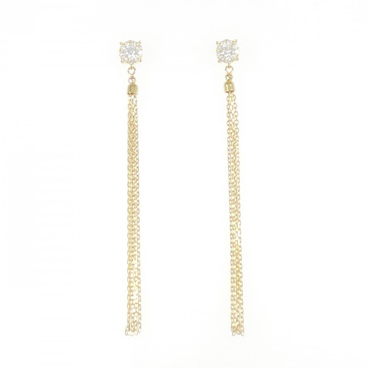 K18YG ダイヤモンド ピアス 0.30CT