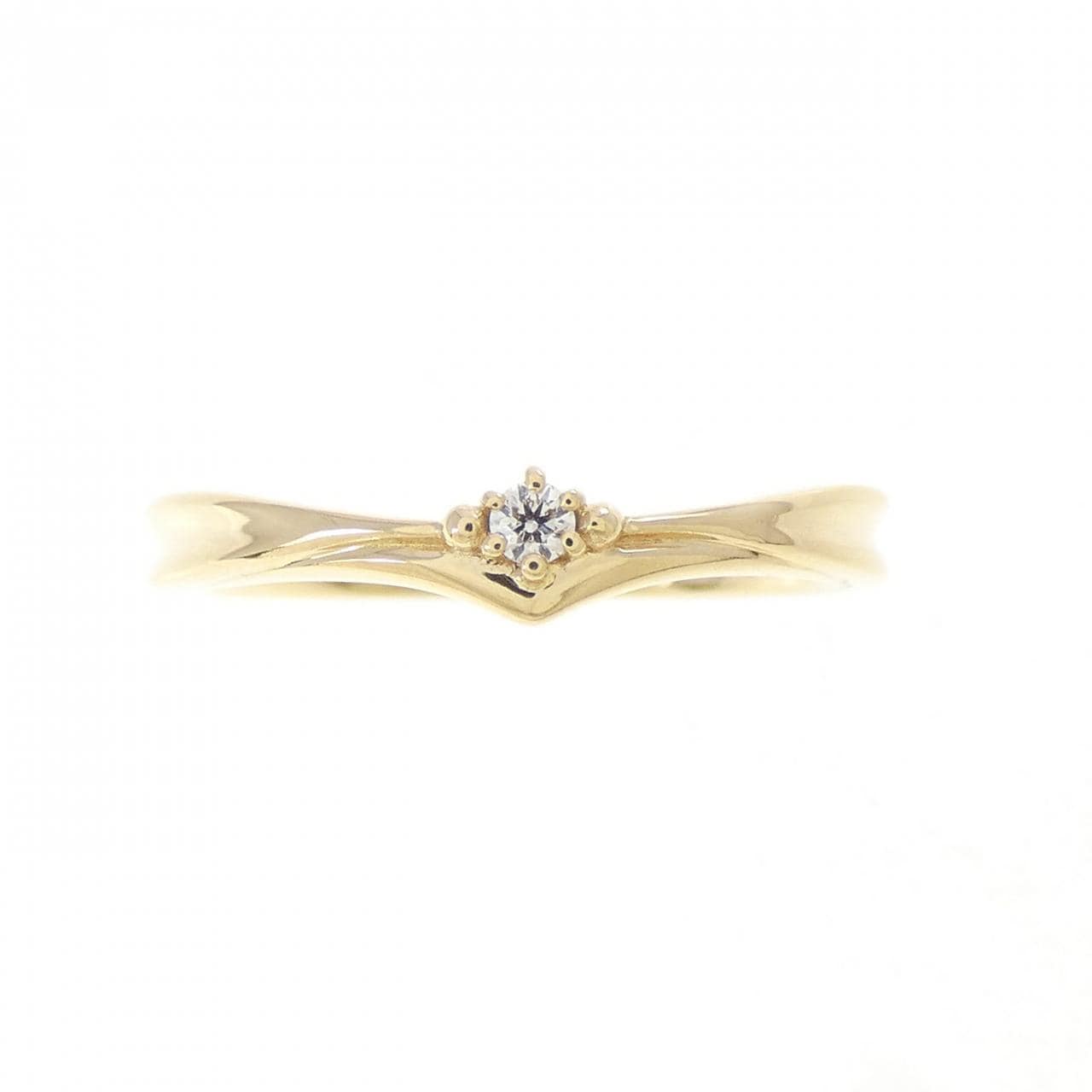 K18YG ダイヤモンド リング 0.02CT