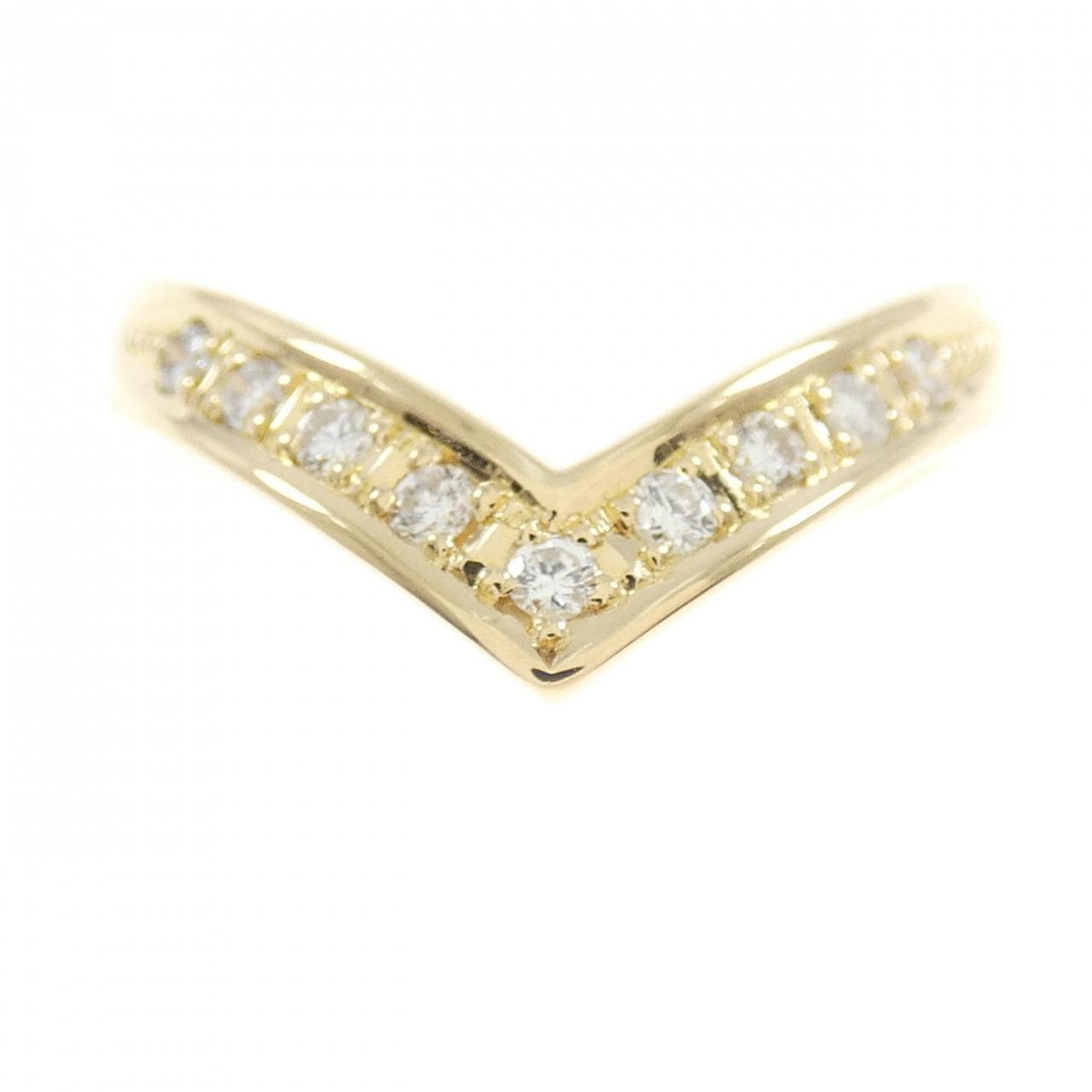 K18YG ダイヤモンド リング 0.13CT