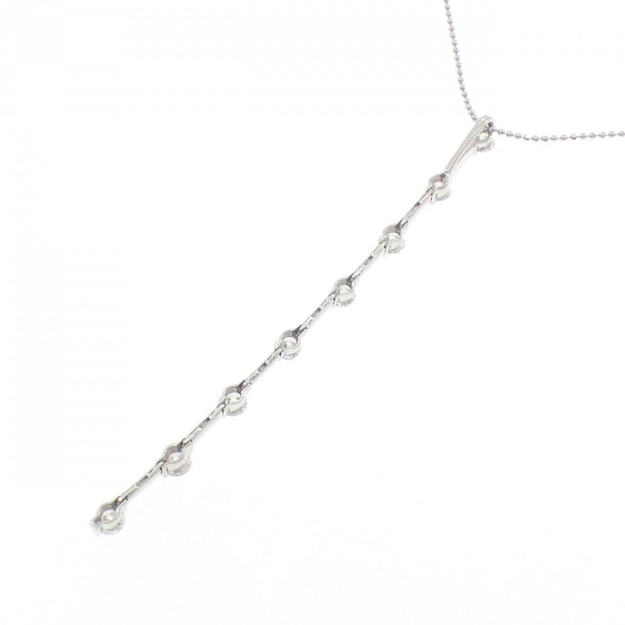K18WG ダイヤモンド ネックレス 1.17CT