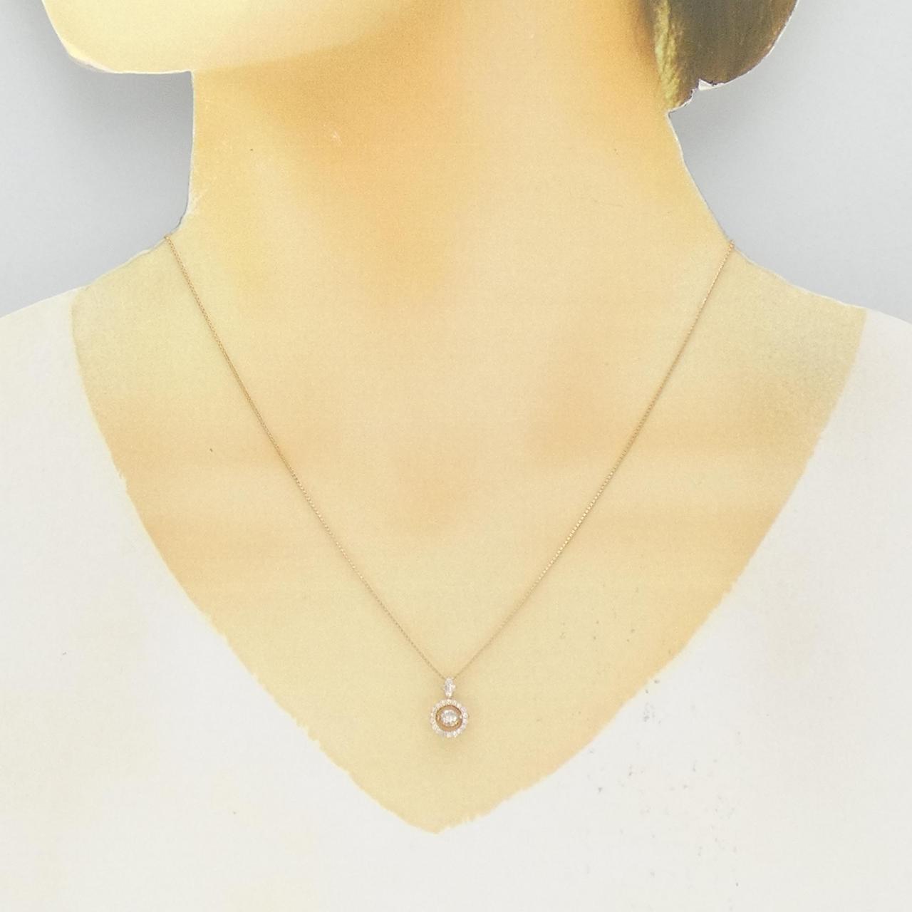 K18PG ダイヤモンド ネックレス 0.20CT