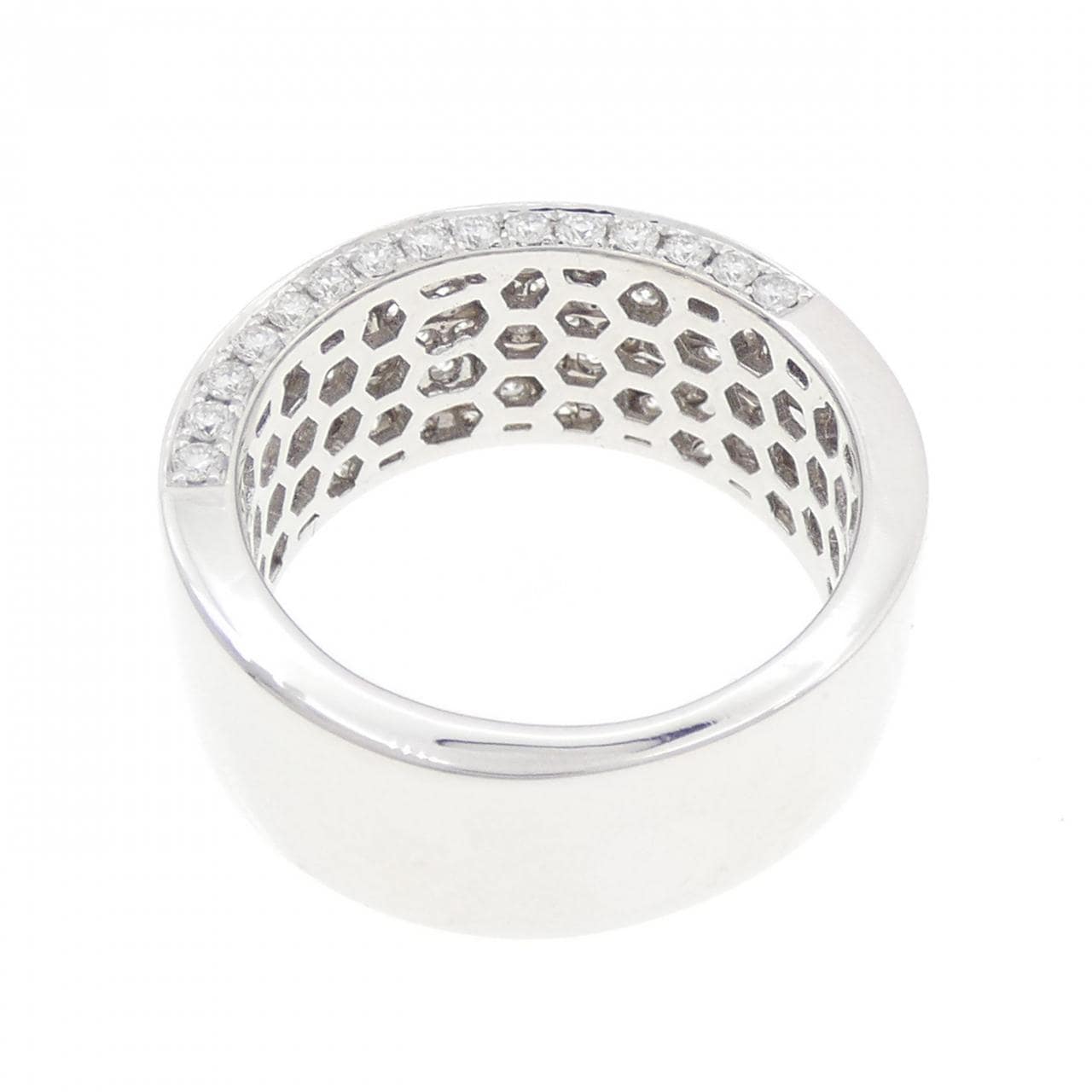 750WG パヴェ ダイヤモンド リング 1.34CT