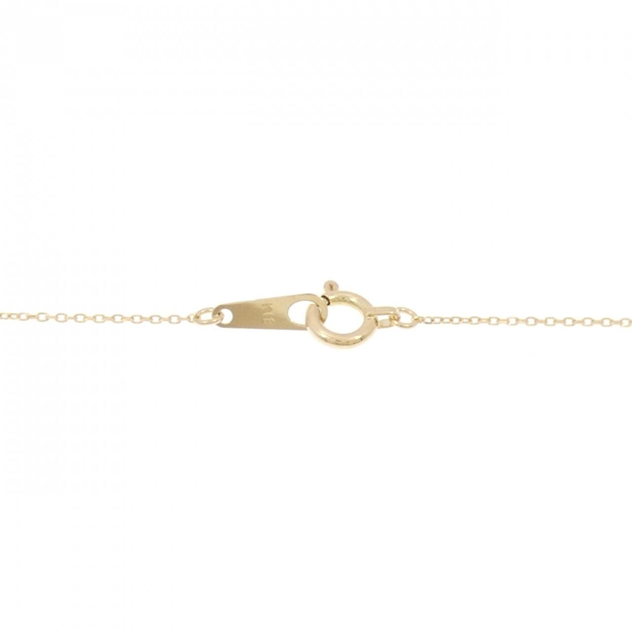 K18YG花朵藍寶石項鏈