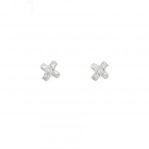 PT900 ダイヤモンド ピアス 0.10CT