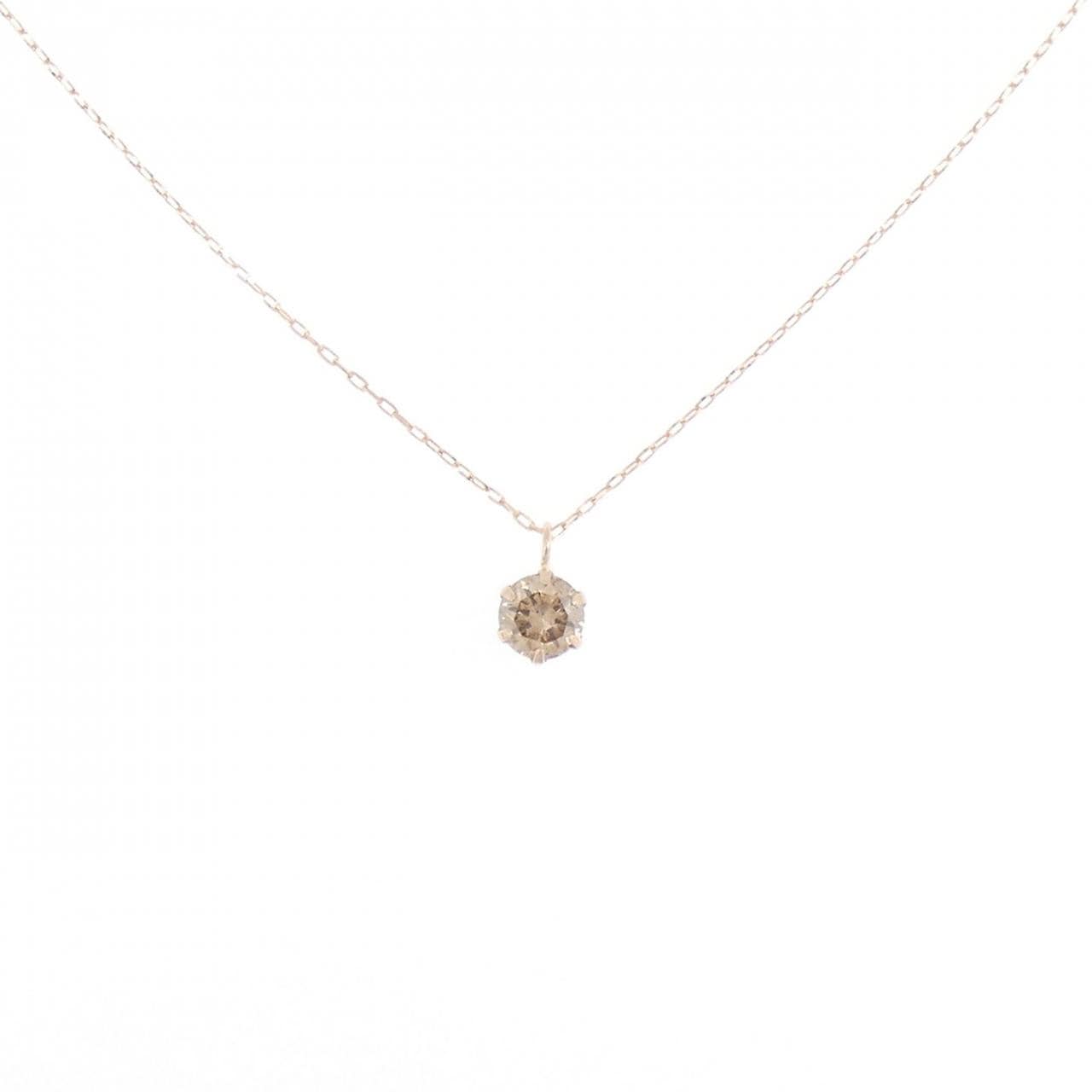 K18PG ダイヤモンド ネックレス 0.30CT