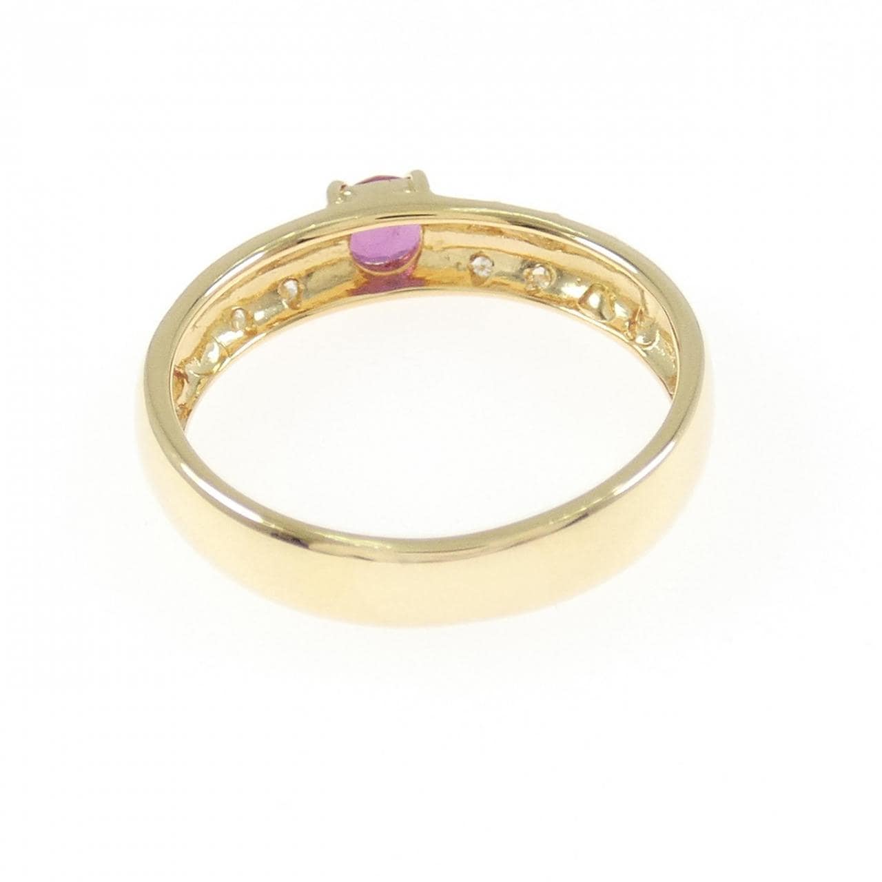 K18YG ルビー リング 0.23CT