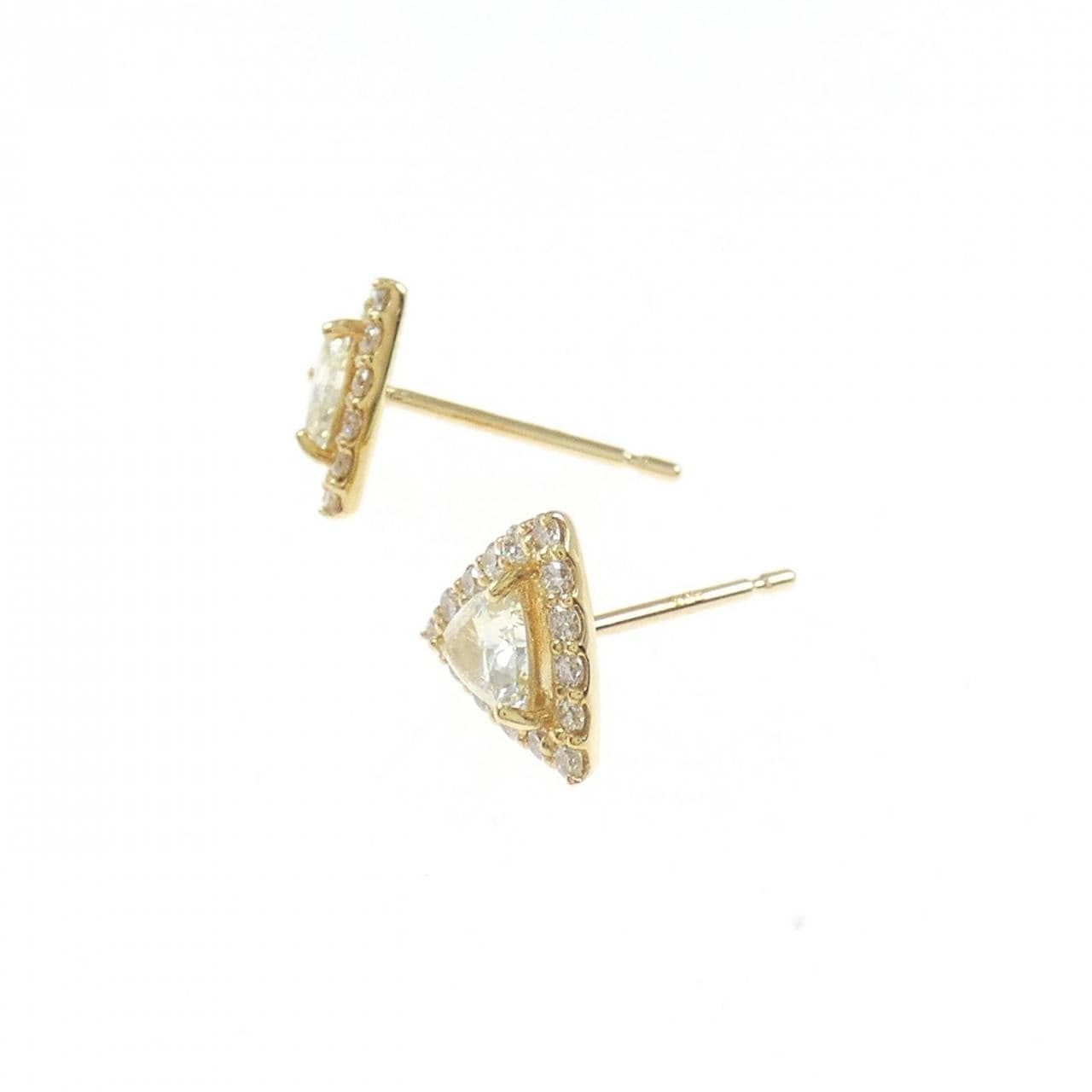 [BRAND NEW] K18YG Diamond earrings 0.44CT