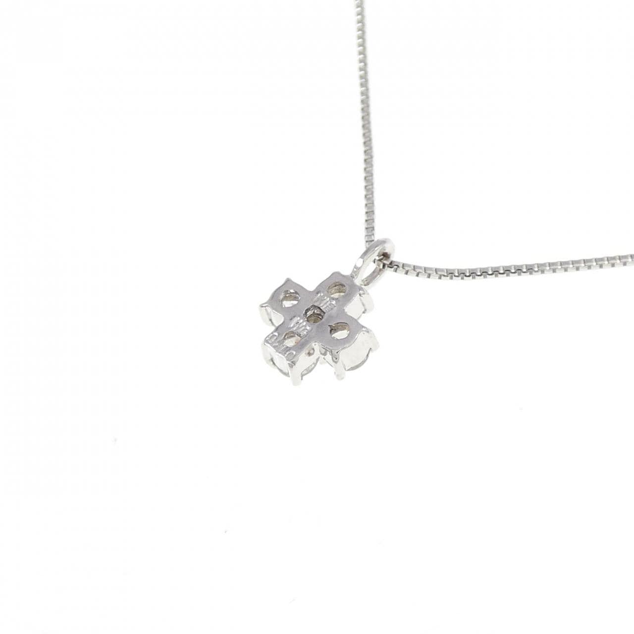 K18WG ダイヤモンド ネックレス 0.10CT