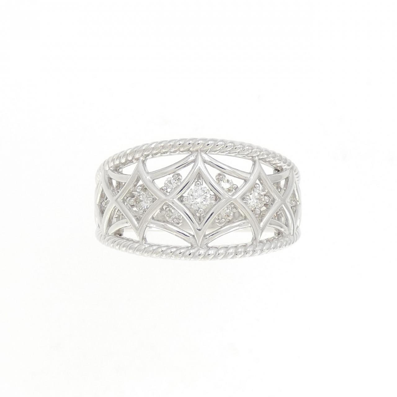 K18WG ダイヤモンド リング 0.25CT