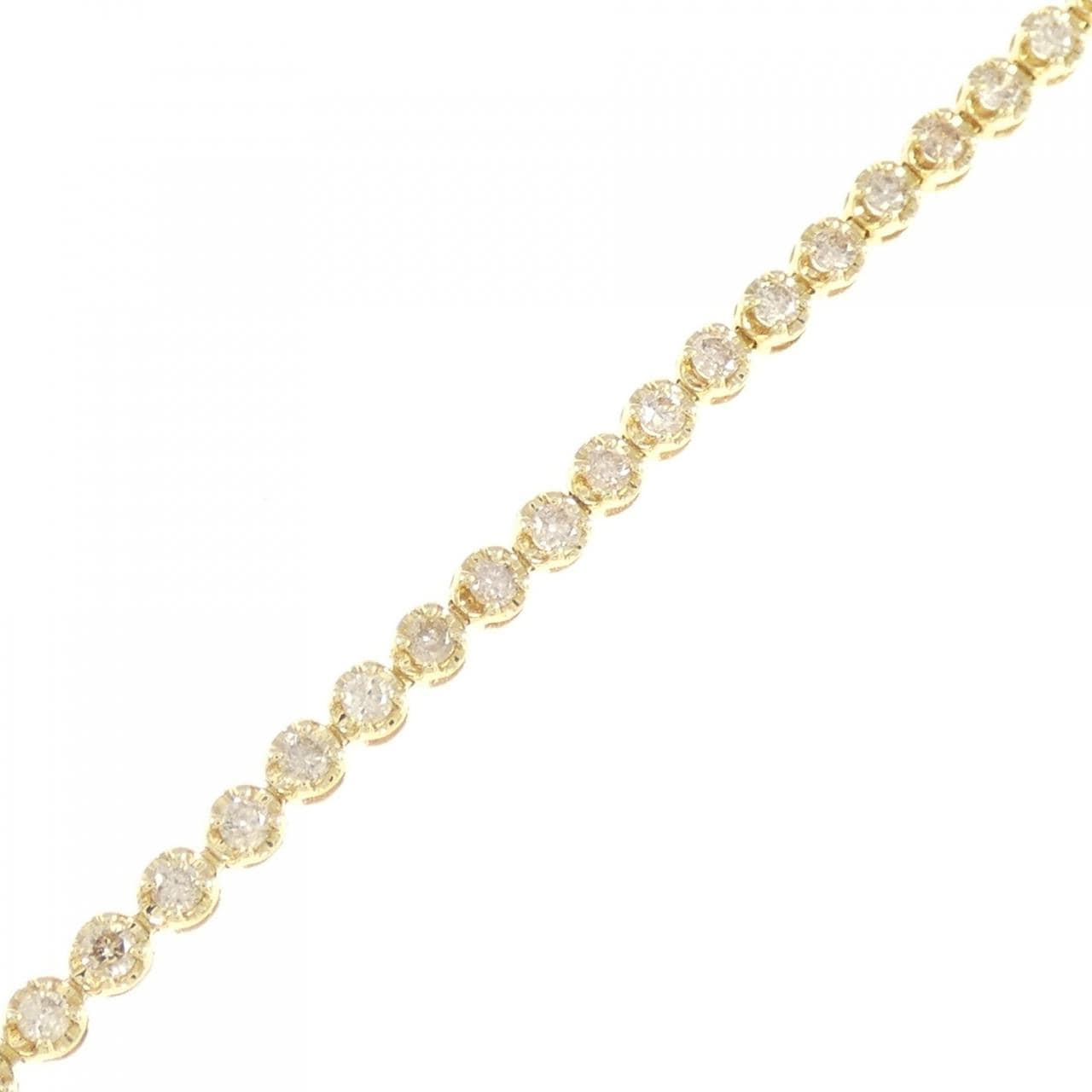 K18YG ダイヤモンド ブレスレット 1.00CT
