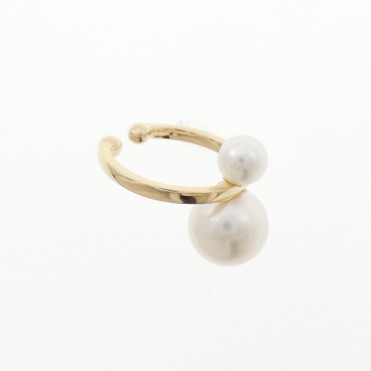 ヒロタカ ダブルパール イヤーカフ 片耳