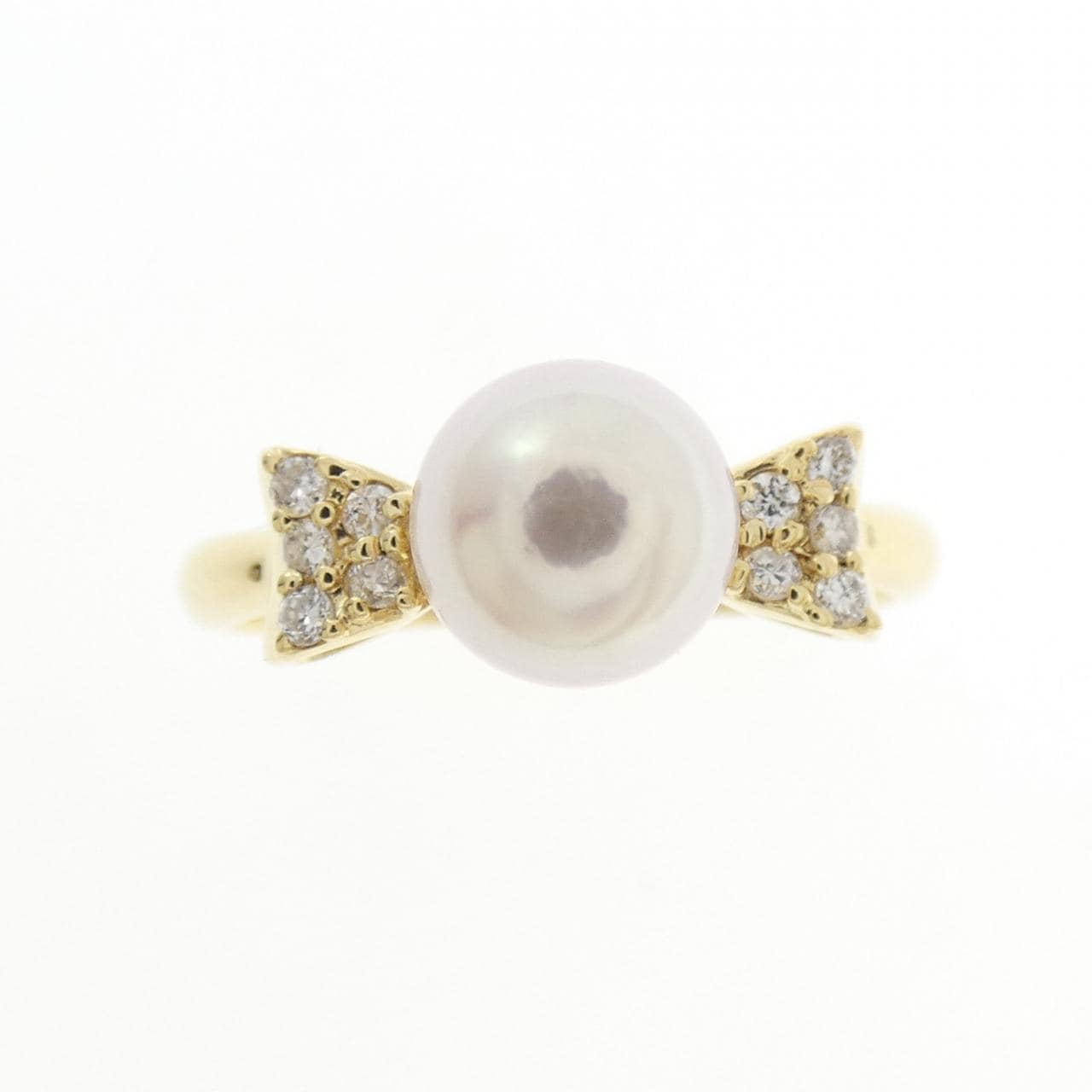 K18YG アコヤパール リング 6.5mm