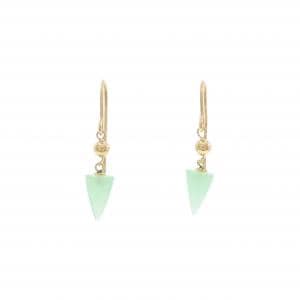 K18YG カルセドニー ピアス