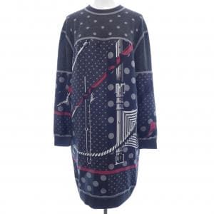 エルメス HERMES CLIL-CLAC A POIS *17-7754 ツイルレーヌ ワンピース