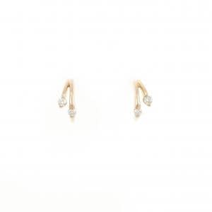 K18PG ダイヤモンド ピアス 0.12CT