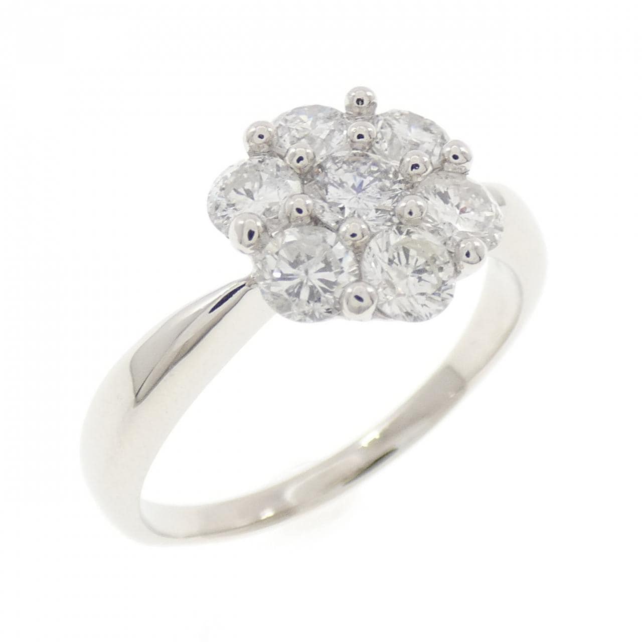 PT900 フラワー ダイヤモンド リング 1.00CT