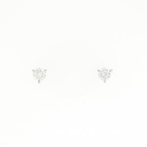 PT900 ソリティア ダイヤモンド ピアス 0.219CT