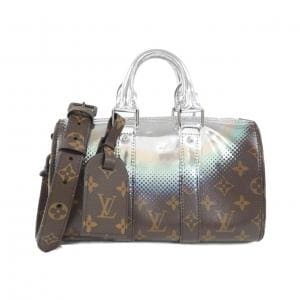 LOUIS VUITTON Monogram Metallic Nebula Keepall Bandouliere 25cm M23119 Boston Bag