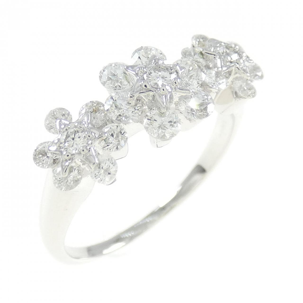 K18WG ダイヤモンド リング 1.00CT