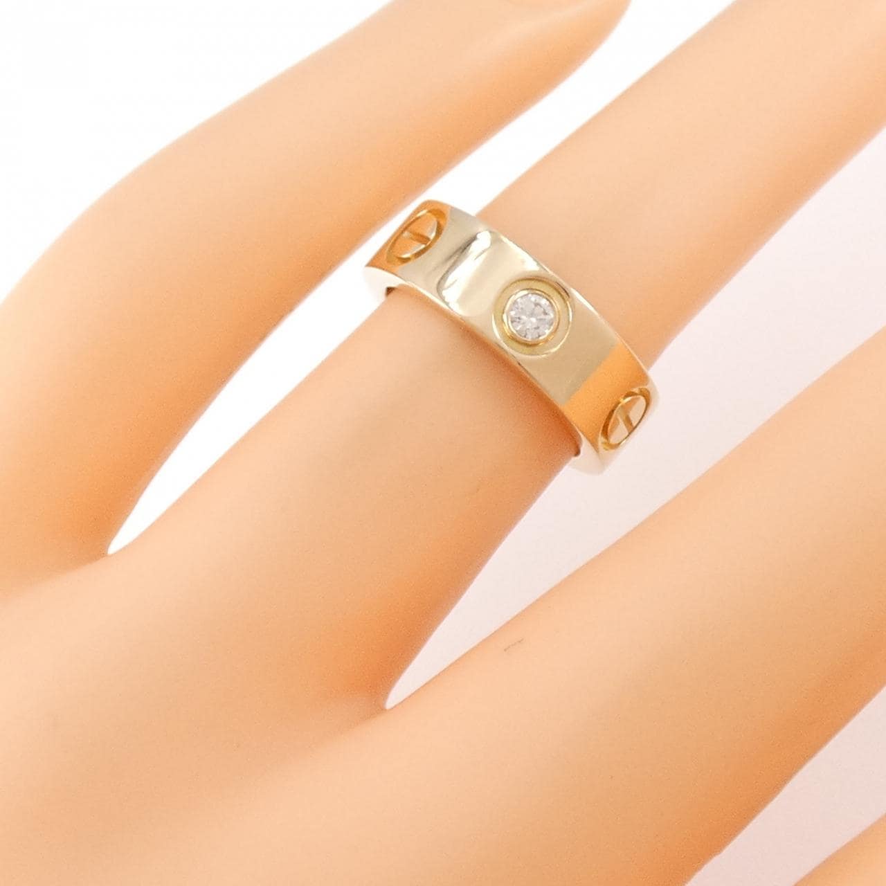 CARTIER LOVE half 钻石指