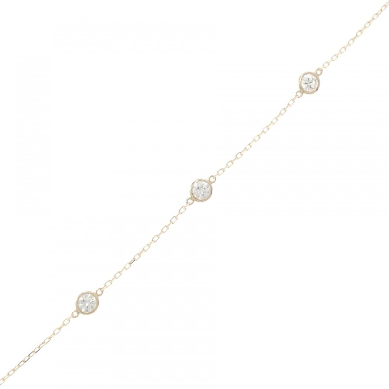 【リメイク】K10YG ダイヤモンド ブレスレット 0.25CT
