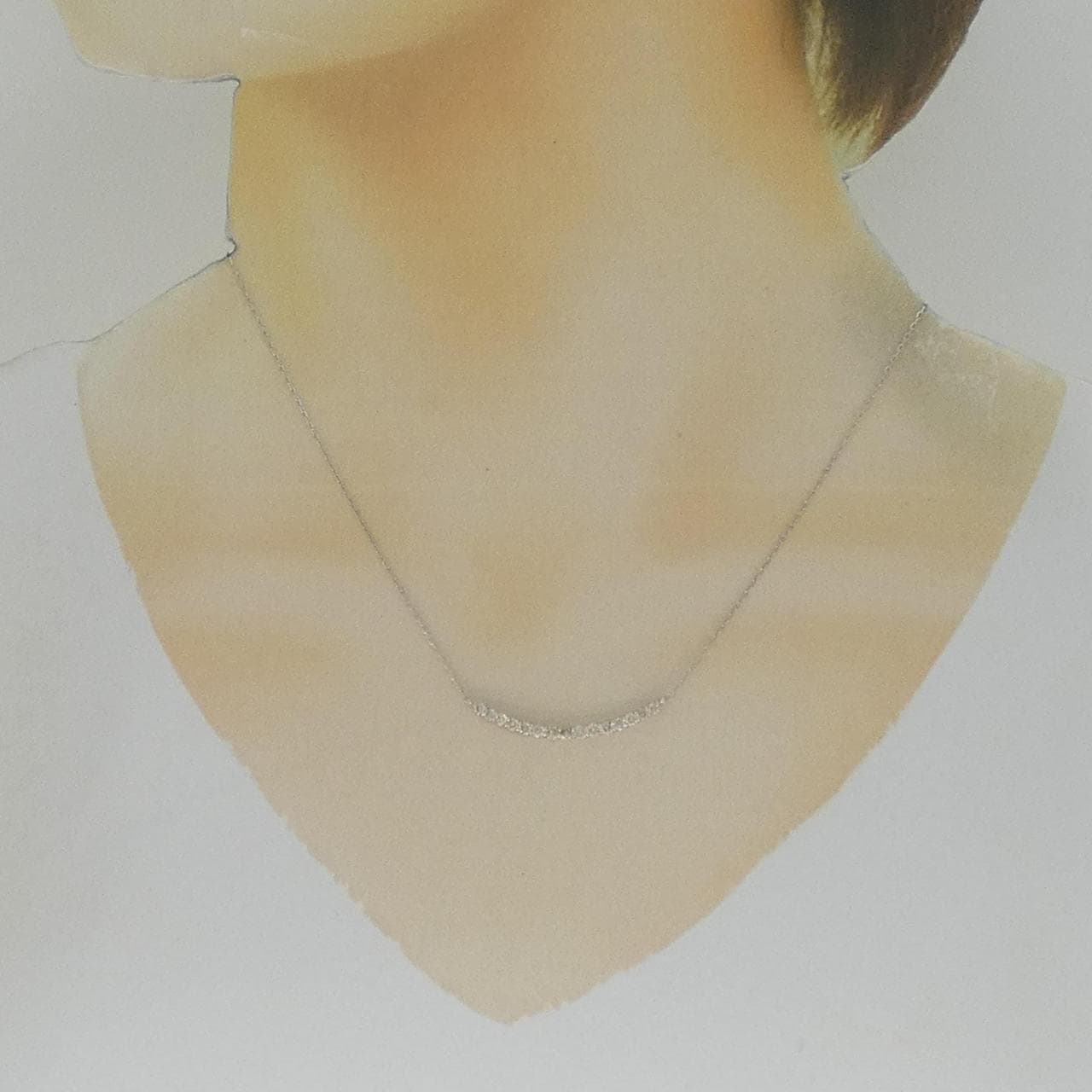 K18WG ダイヤモンド ネックレス 0.50CT