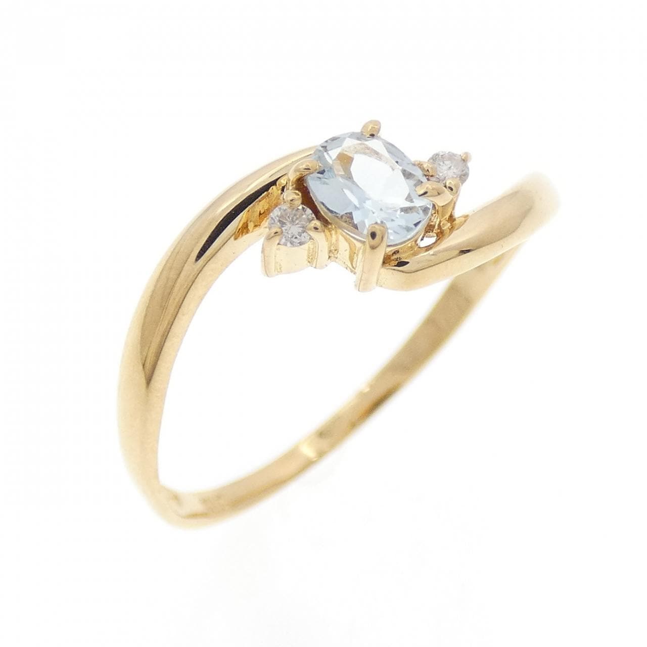 K18YG アクアマリン リング